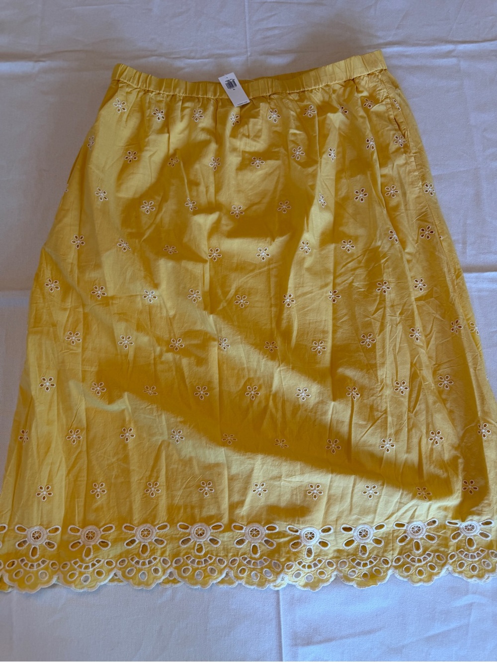 Old Navy Yellow Eyelet skirt NWT XL